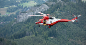 Which helicopter has the longest range